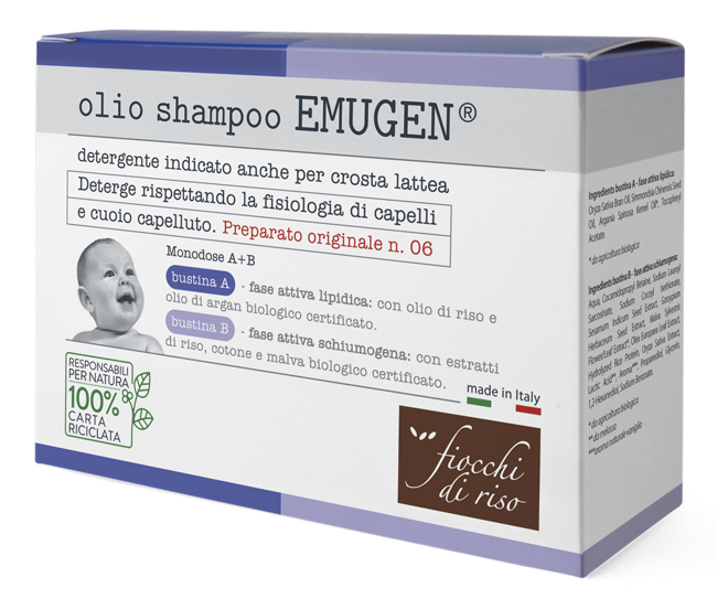FIOCCHI DI RISO EMUGEN OLIO SHAMPOO ULTRADELICATO 45 ML - Farmastop