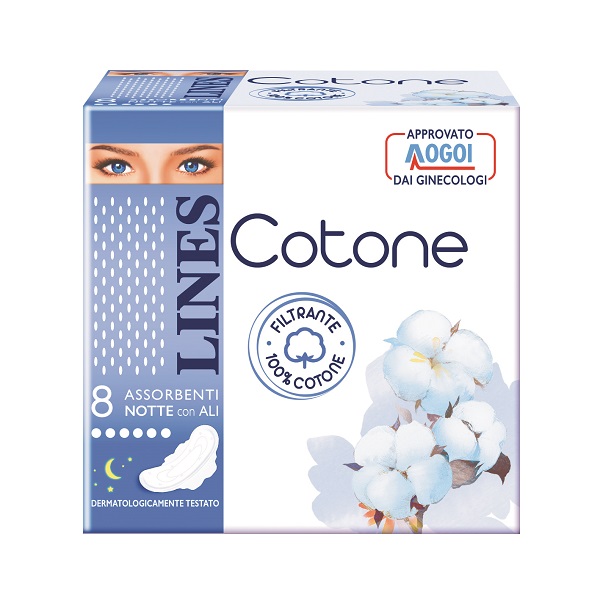 LINES COTONE ULTRA NOTTE 8 PEZZI - Farmastop