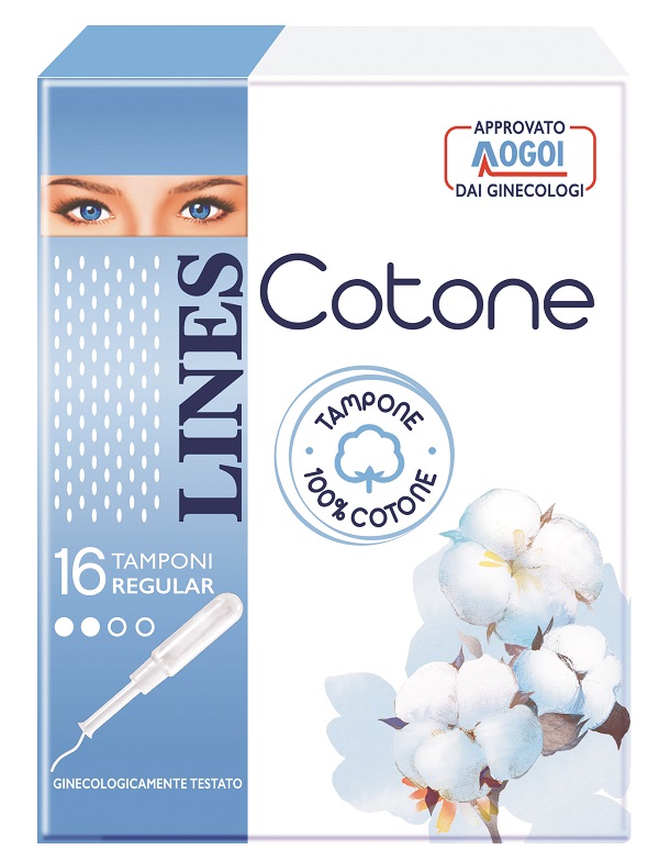 LINES COTONE TAMPONE REGULAR 16 PEZZI - Farmastop