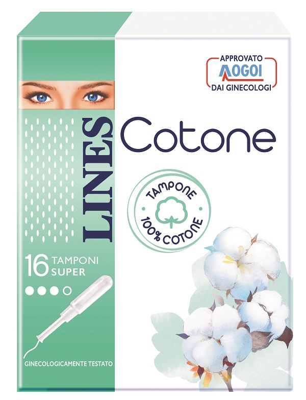 LINES COTONE TAMPONE SUPER 16 PEZZI - Farmastop