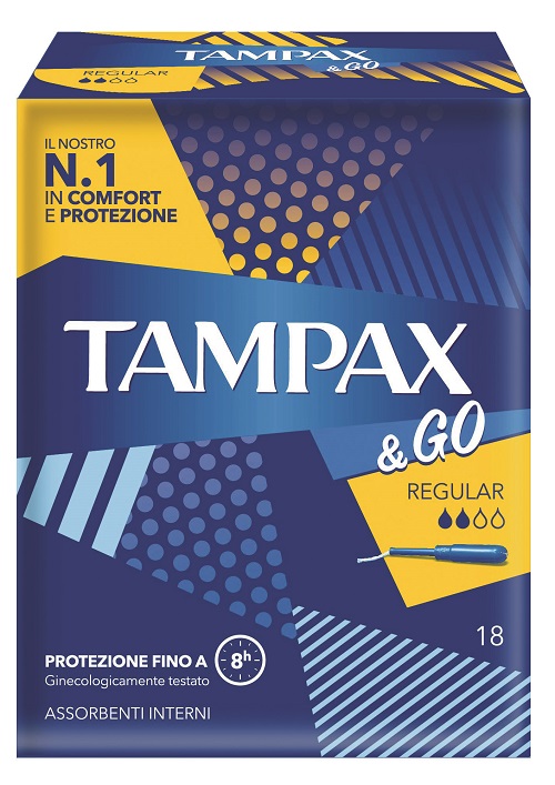 TAMPAX&GO REGULAR 18 PEZZI - Farmastop