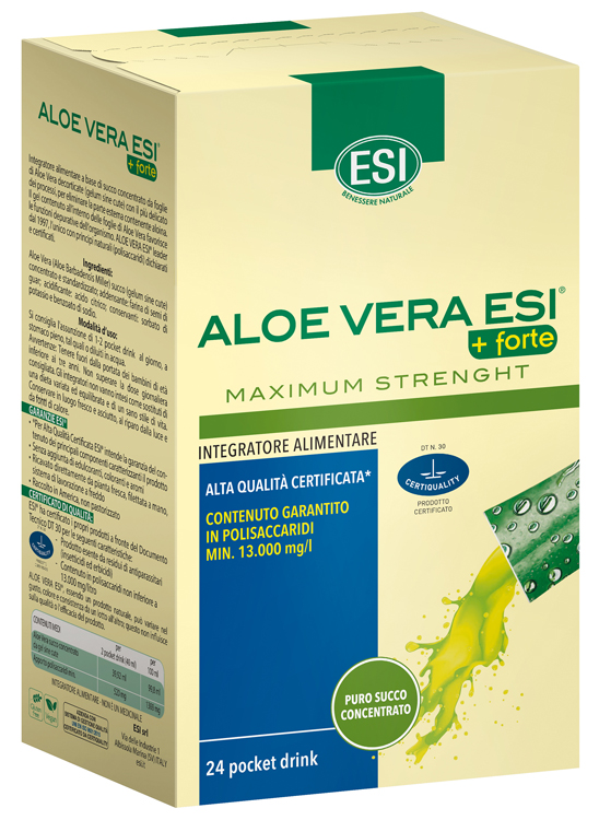 ESI ALOE VERA SUCCO + FORTE 24 POCKET DRINK - Farmastop