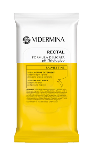 VIDERMINA RECTAL SALVIETTINE 15 PEZZI - Farmastop