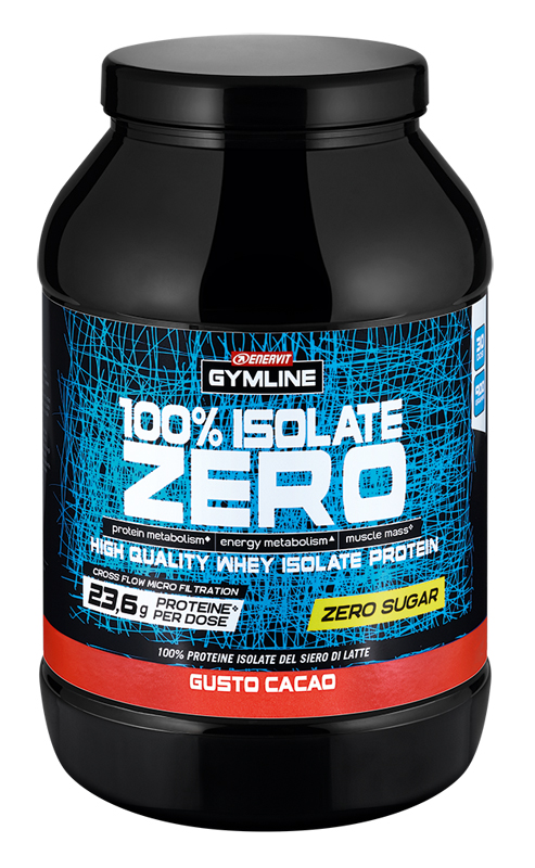 GYMLINE 100% WHEY ISO ZERO CACAO 900 G - Farmastop