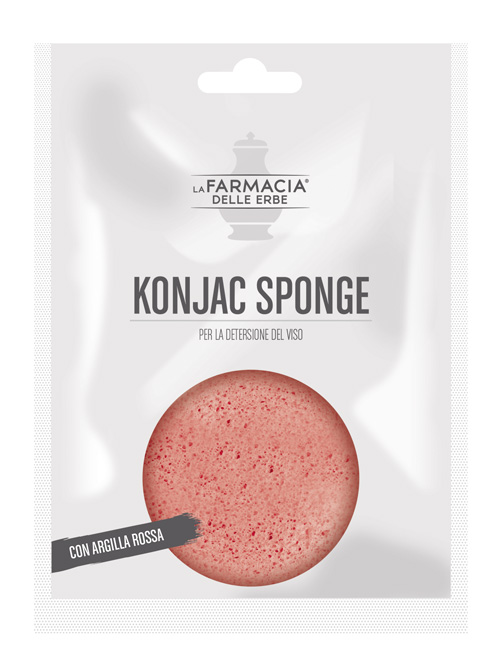 FDE KONJAC SPONGE ARGILLA ROSSA 1 PEZZO - Farmastop