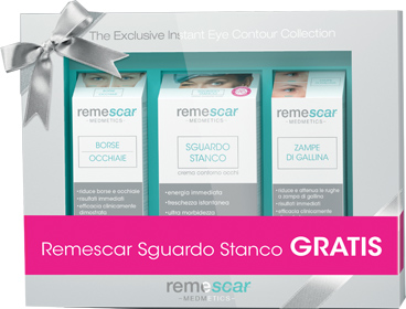 REMESCAR COFANETTO REGALO CON REMESCAR BORSE OCCHIAIE + REMESCAR ZAMPE DI GALLINA E REMESCAR SGUARDO STANCO IN OMAGGIO - Farmastop