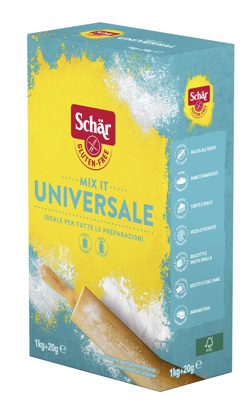 SCHAR MIX IT FARINA UNIVERSALE SENZA LATTOSIO 1 KG + 20 G - Farmastop