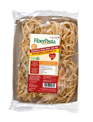 FIBERPASTA TAGLIATELLE SENZA UOVO BASSO CONTENUTO GLICEMICO  250 G - Farmastop