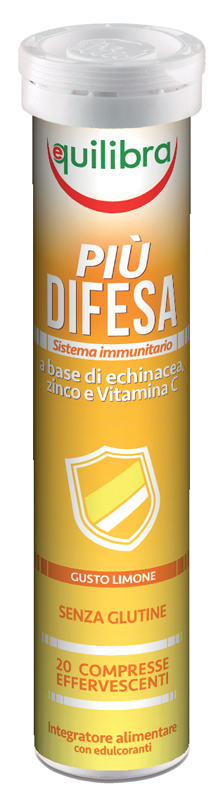 PIU' DIFESA GUSTO LIMONE 20 COMPRESSE EFFERVESCENTI - Farmastop