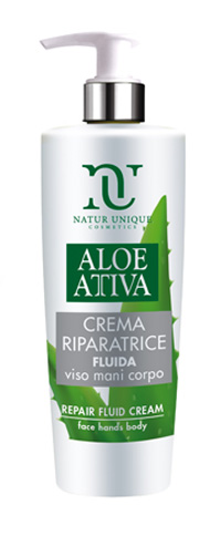 ALOE ATTIVA CREMA FLUIDA RIPARATRICE 190 ML NATUR UNIQUE - Farmastop