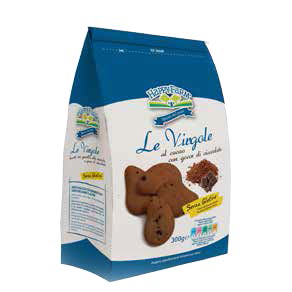 HAPPY FARM VIRGOLE AL CACAO CON GOCCE DI CIOCCOLATO 300 G - Farmastop