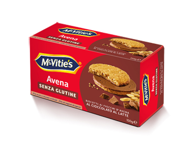 MC VITIE'S AVENA AL CIOCCOLATO AL LATTE SENZA GLUTINE 150 G - Farmastop