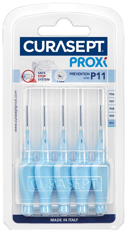 CURASEPT PROXI P11 AZZURRO/LIGHT BLUE 5 PEZZI - Farmastop