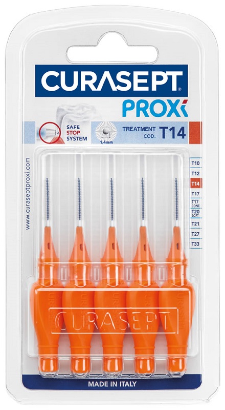 CURASEPT PROXI T14 ARANCIO/ORANGE 5 PEZZI - Farmastop