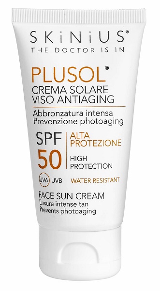 PLUSOL CREMA SOLARE VISO SPF50 50 ML - Farmastop