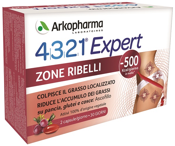 4321 SLIM ZONE RIBELLI 60 CAPSULE - Farmastop