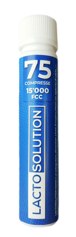 LACTOSOLUTION 15000 75 COMPRESSE - Farmastop