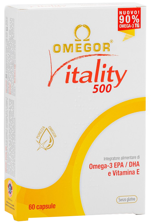 OMEGOR VITALITY 500 60 CAPSULE - Farmastop