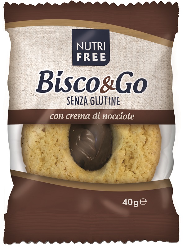 NUTRIFREE BISCO&GO CON CREMA DI NOCCIOLE 40 G - Farmastop