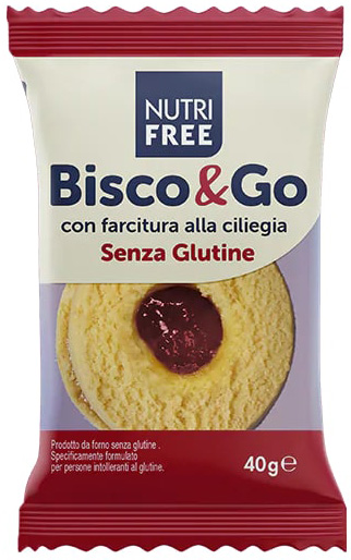 NUTRIFREE BISCO&GO CON FARCITURA ALLA CILIEGIA 40 G - Farmastop