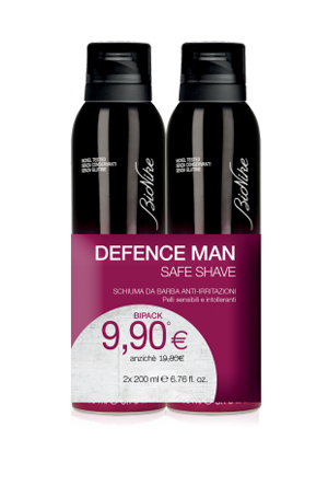 DEFENCE MAN BIPACK SCHIUMA BARBA 2 X 200 ML - Farmastop