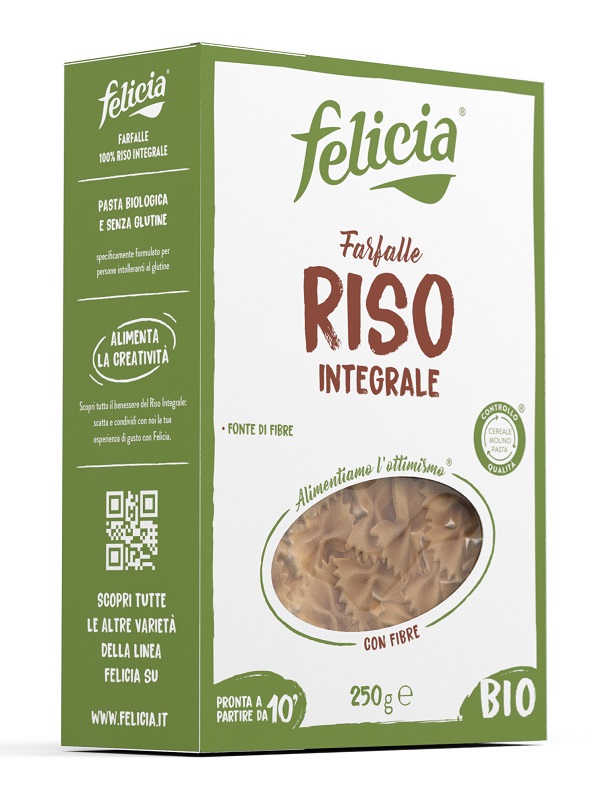 FELICIA FARFALLE RISO INTEGRALE 250 G - Farmastop