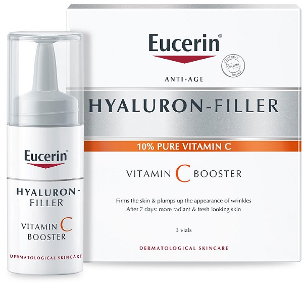 EUCERIN HYALURON-FILLER VITAMIN C BOOSTER 3 X 8 ML - Farmastop