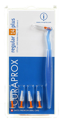 CURAPROX CPS REGULAR CPS 14 CON 5 SCOVOLINI + SUPPORTO - Farmastop