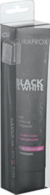 CURAPROX BLACK IS WHITE DENTIFRICI SBIANCANTI 1 DENTIFRICIO DA 90ML + 1 SPAZZOLINO - Farmastop