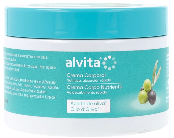 ALVITA CREMA CORPO NUTRIENTE OLIO D'OLIVA 300 ML - Farmastop