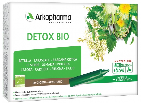 ARKOFLUIDI ULTRA SUONI DETOX BIO 20 FIALE - Farmastop
