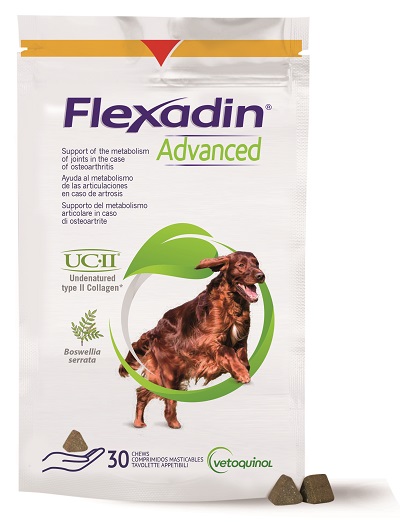FLEXADIN ADVANCED 30 TAVOLETTE APPETIBILI MASTICABILI PER CANI - Farmastop