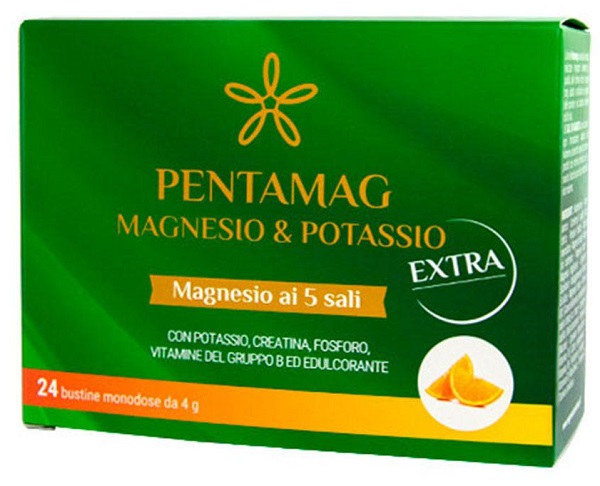 PENTAMAG MAGNESIO E POTASSIO EXTRA 24 BUSTINE DA 4 G - Farmastop