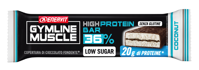 GYMLINE 20G PROTEINBAR LS COCONUT 55 G - Farmastop