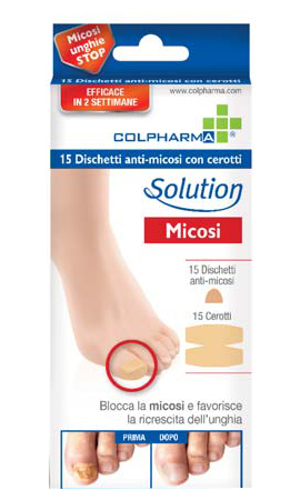 DISCHETTO ANTIMICOSI CON CEROTTO COLPHARMA 15 PEZZI - Farmastop