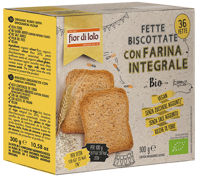 FETTE BISCOTTATE INTEGRALI FRUMENTO - Farmastop