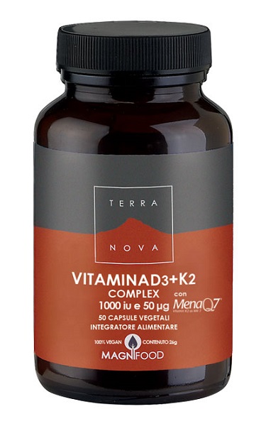 TERRANOVA VITAMINA D3 + K2 50 CAPSULE - Farmastop
