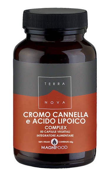 TERRANOVA CROMO/CANNELLA/ACIDO LIPOICO COMPLEX 50 CAPSULE - Farmastop