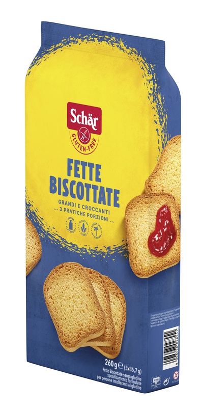SCHAR FETTE BISCOTTATE 3 PORZIONI DA 86,7 G - Farmastop