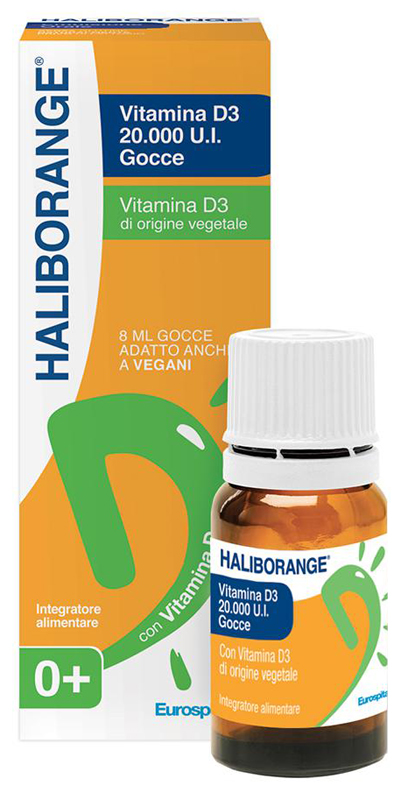 HALIBORANGE GOCCE 20000 UI COLECALCIFEROLO 8 ML - Farmastop