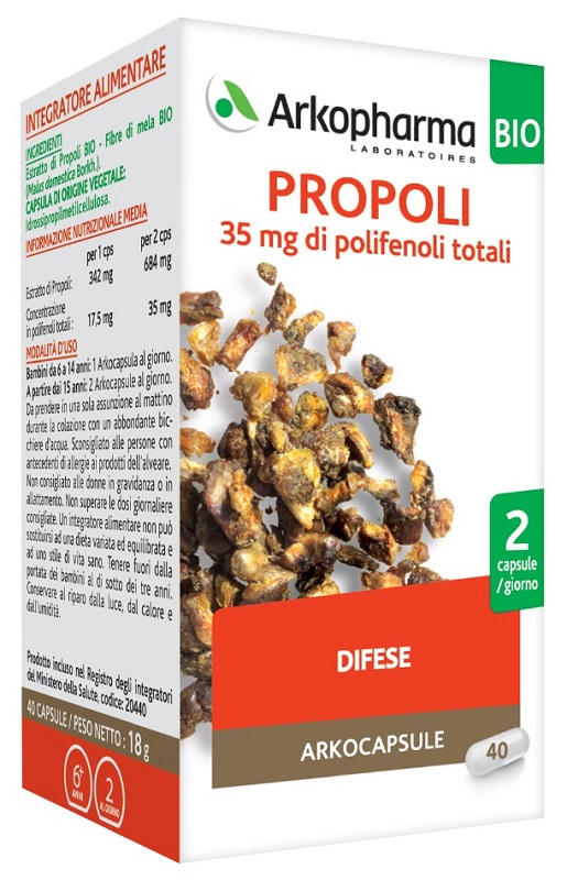 ARKO CAPSULE PROPOLI BIO 40 CAPSULE - Farmastop