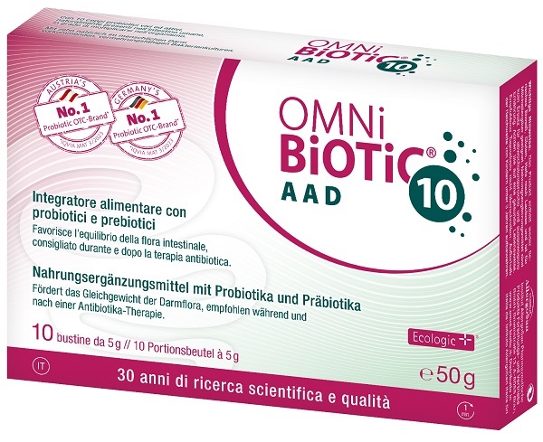 OMNI BIOTIC 10 AAD 10 BUSTINE DA 5 G - Farmastop