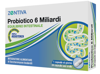 ZENTIVA PROBIOTICO 6 MILIARDI 24 CAPSULE VEGETALI - Farmastop