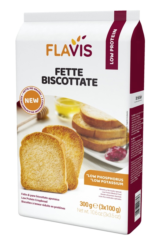 FLAVIS FETTE BISCOTTATE APROTEICHE 300 G - Farmastop