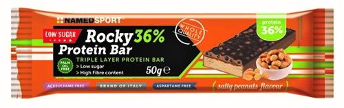ROCKY 36% PROTEIN BAR SALTY PEANUTS BARRETTA 50 G - Farmastop