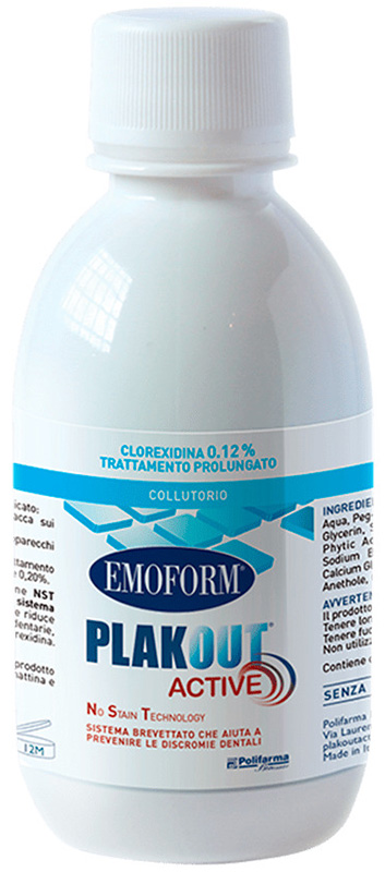 EMOFORM PLAKOUT ACTIVE 0,12 + DENTIFRICIO VENDITA - Farmastop