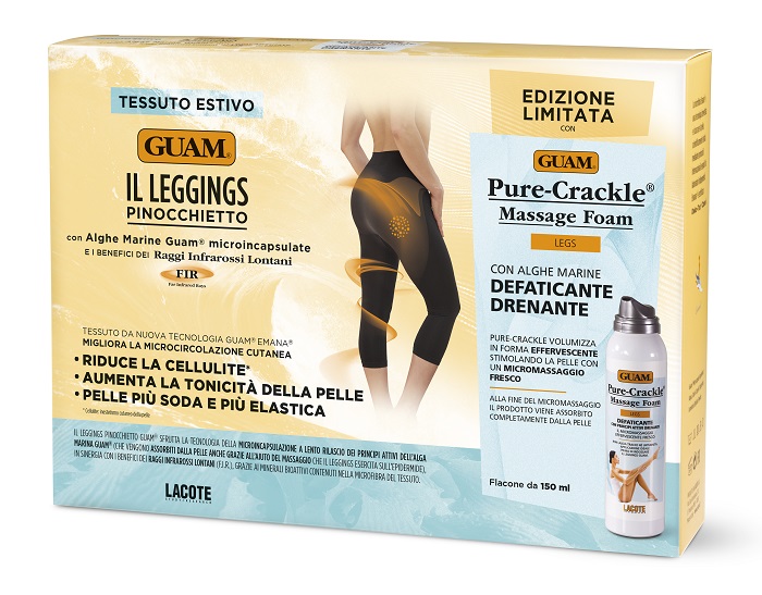KIT PINOCCHIETTO GUAM + PURE CRACKE MASSAGE FOAM TAGLIA XS/S 150 ML - Farmastop