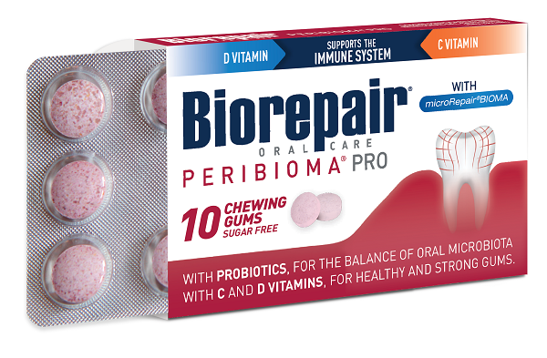 BIOREPAIR PERIBIOMA GOMME MASTICABILI 10 COMPRESSE DA 1,2 G - Farmastop
