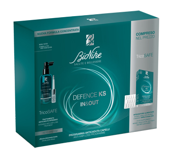 DEFENCE KS BIPACK TRATTAMENTO ANTICADUTA + INTEGRATORE 30 COMPRESSE - Farmastop