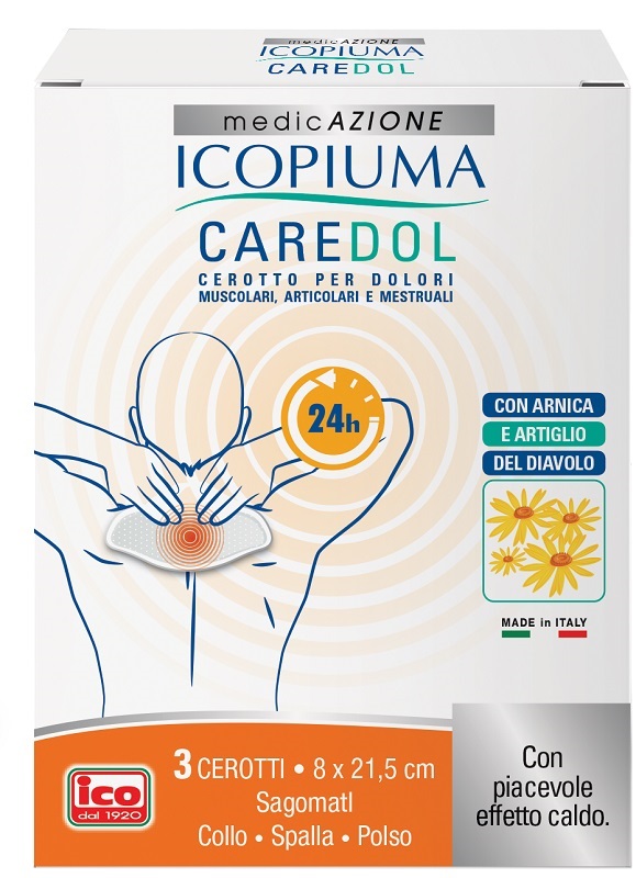 ICOPIUMA CAREDOL CEROTTO DOL COLLO-SPALLA-POLSO 3 PEZZI - Farmastop